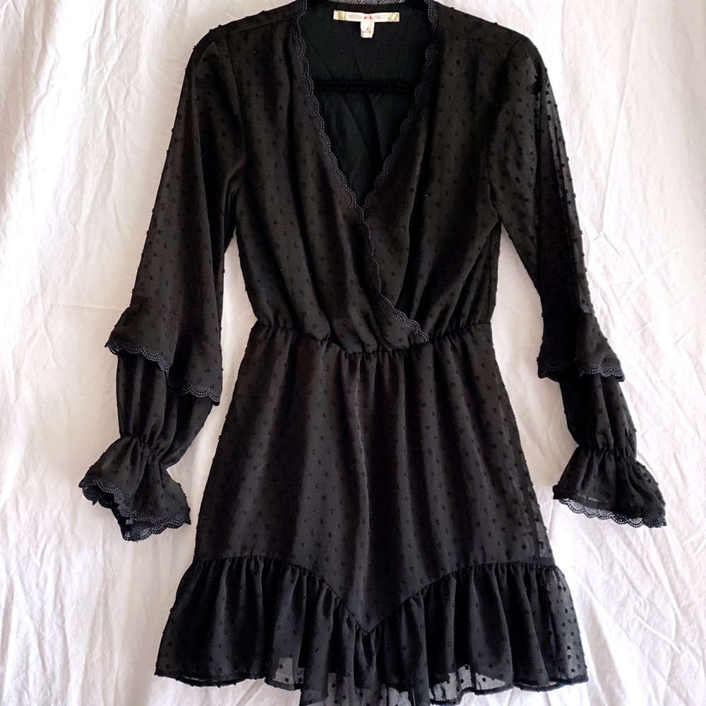 Chelsea and Violet Black Dot Dress